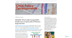 Desktop Screenshot of childpolicydevelopments.com
